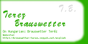 terez brauswetter business card